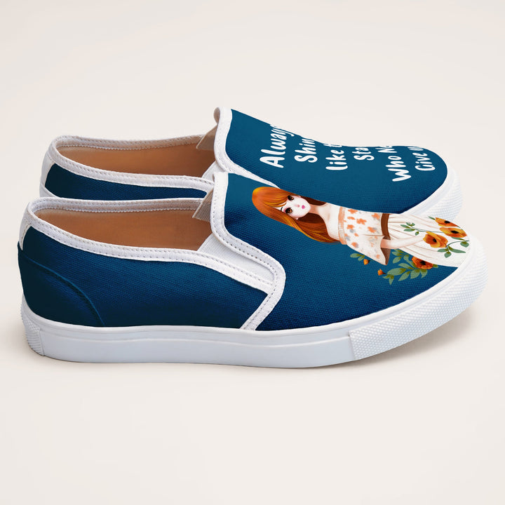 Star Girl Slipons - The Quirky Naari