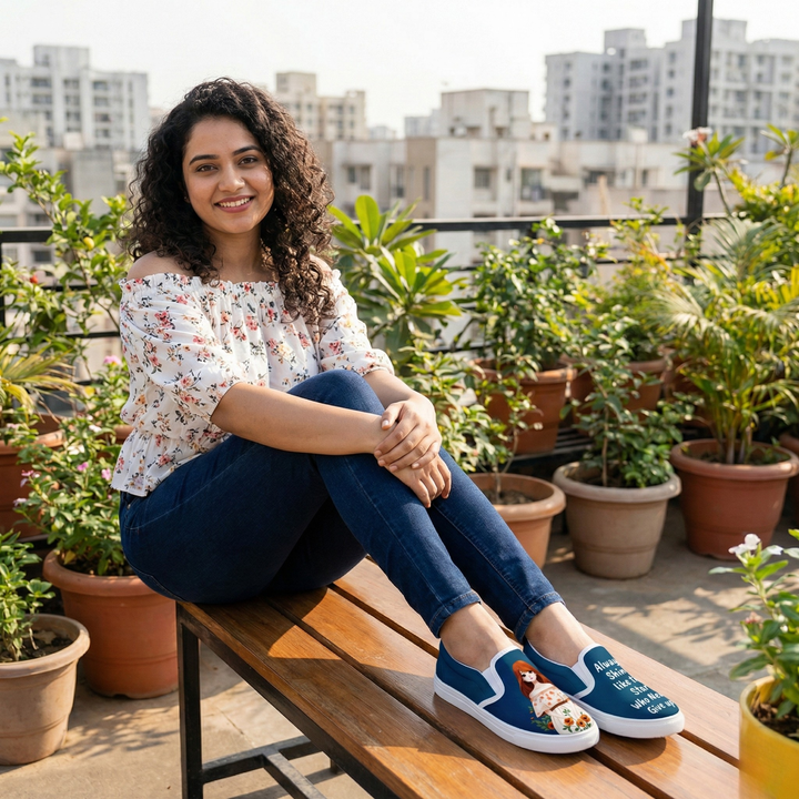 Star Girl Slipons - The Quirky Naari