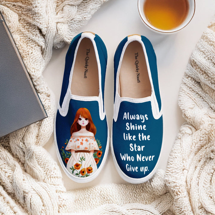 Star Girl Slipons - The Quirky Naari