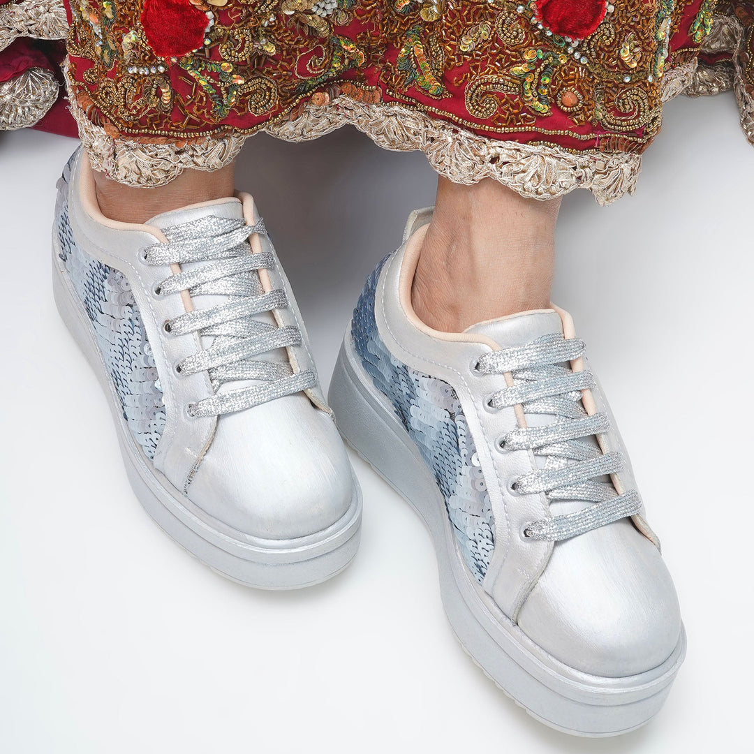 Stardust Heel Sneakers - The Quirky Naari