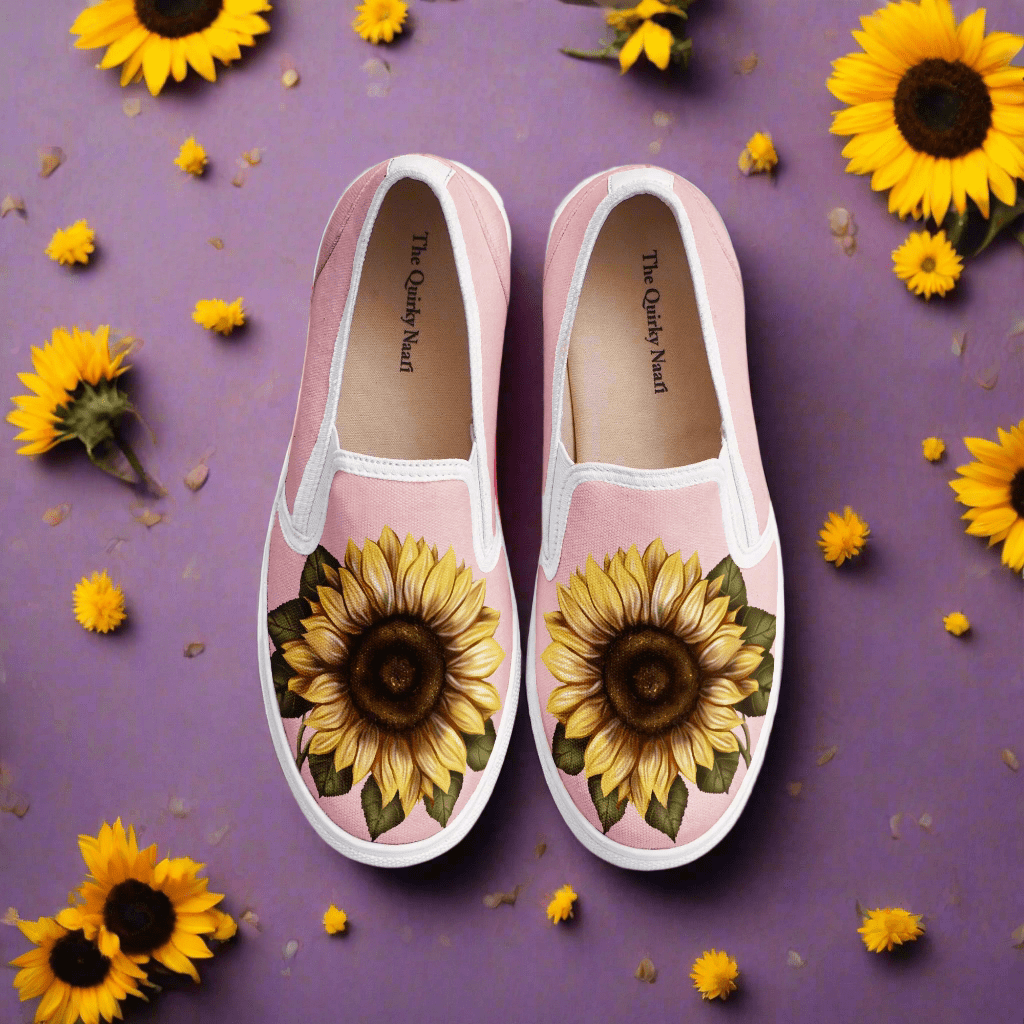 Sunflower Days Slipons - The Quirky Naari