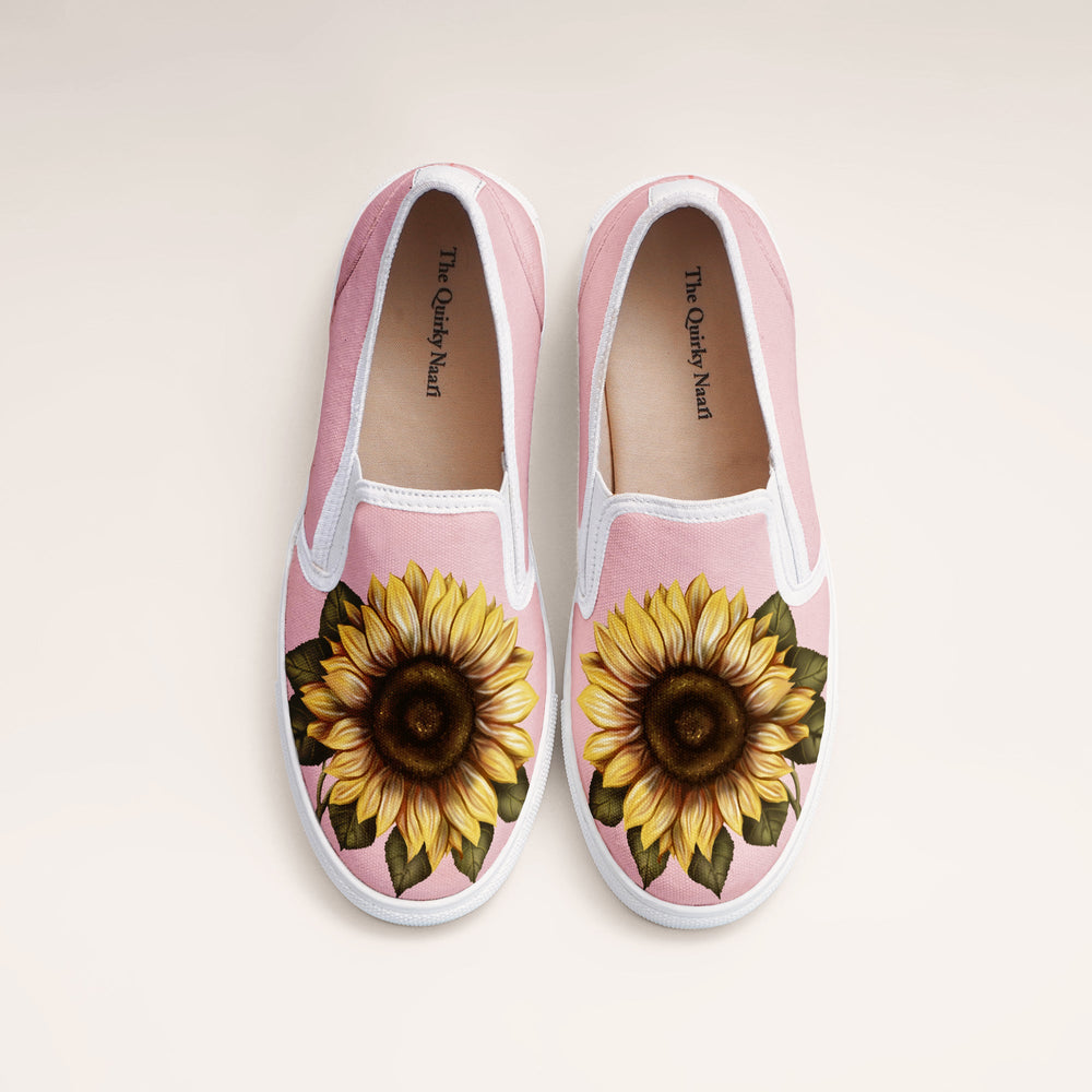 Sunflower Days Slipons - The Quirky Naari