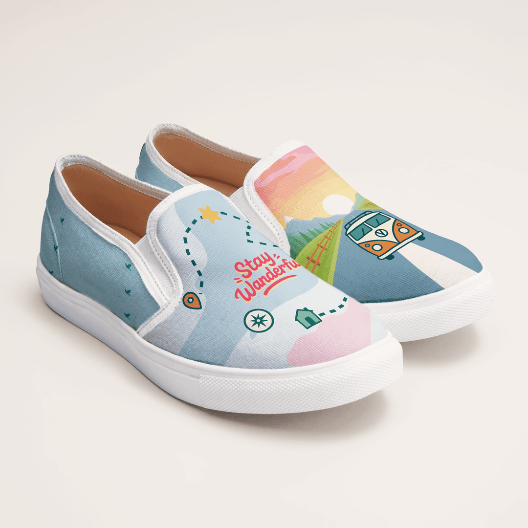 Sunset Drives Slipons - The Quirky Naari