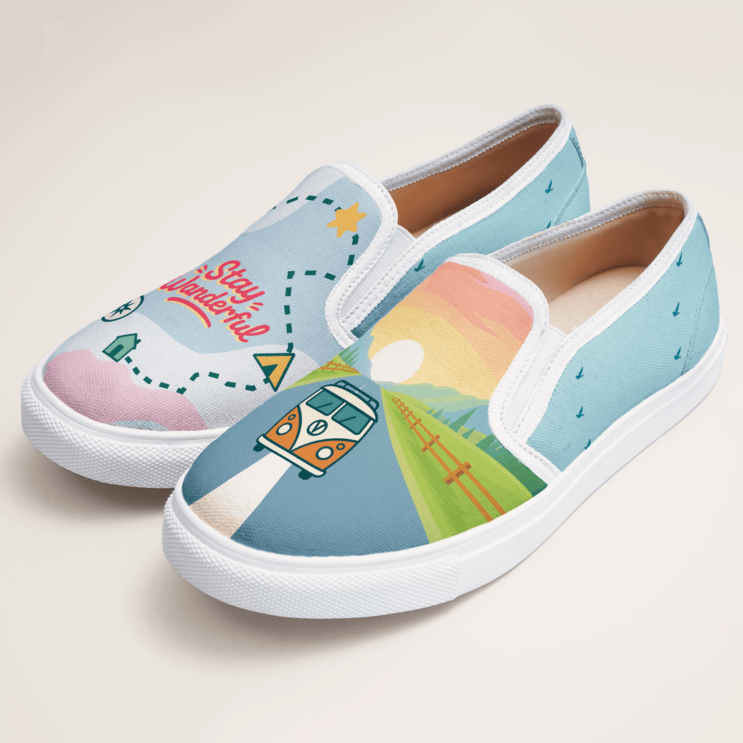 Sunset Drives Slipons - The Quirky Naari
