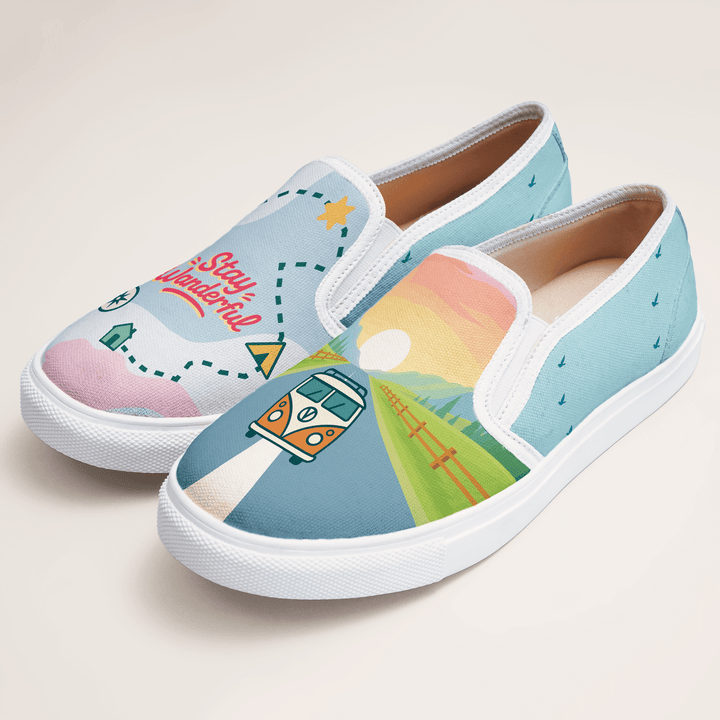 Sunset Drives Slipons - The Quirky Naari