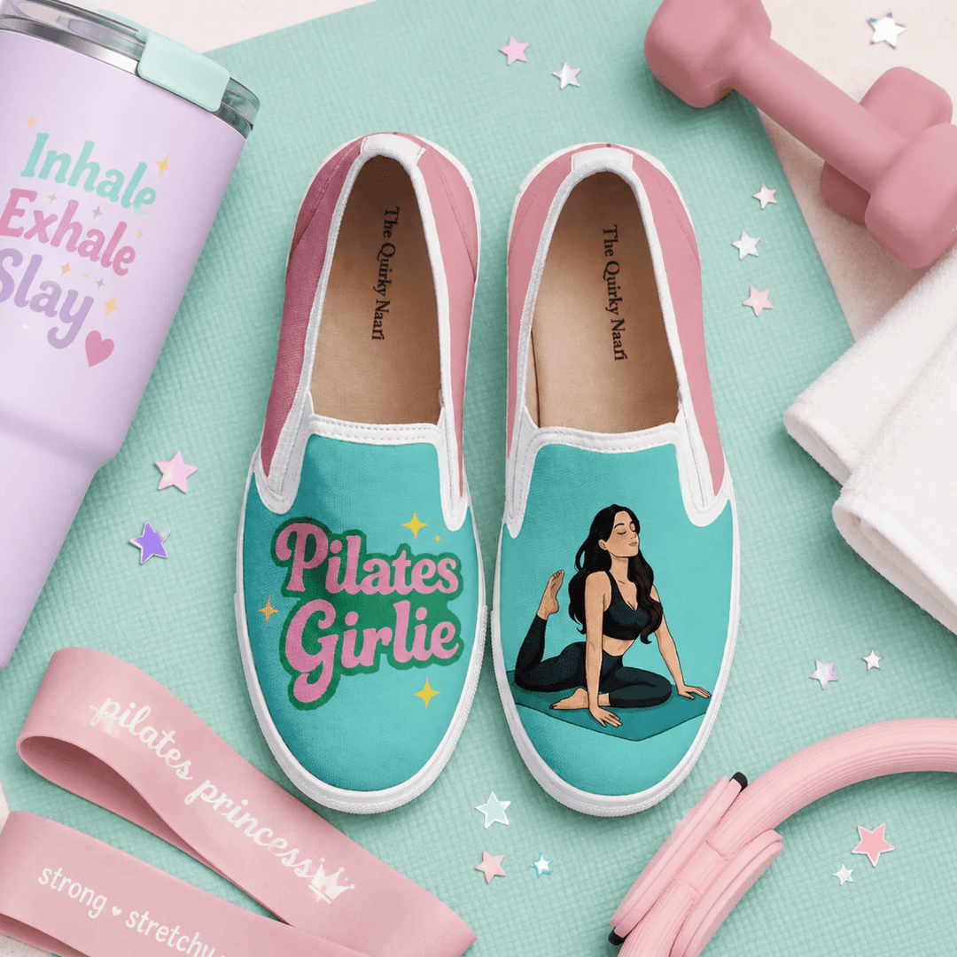 The Pilates Girlie Slipons - The Quirky Naari