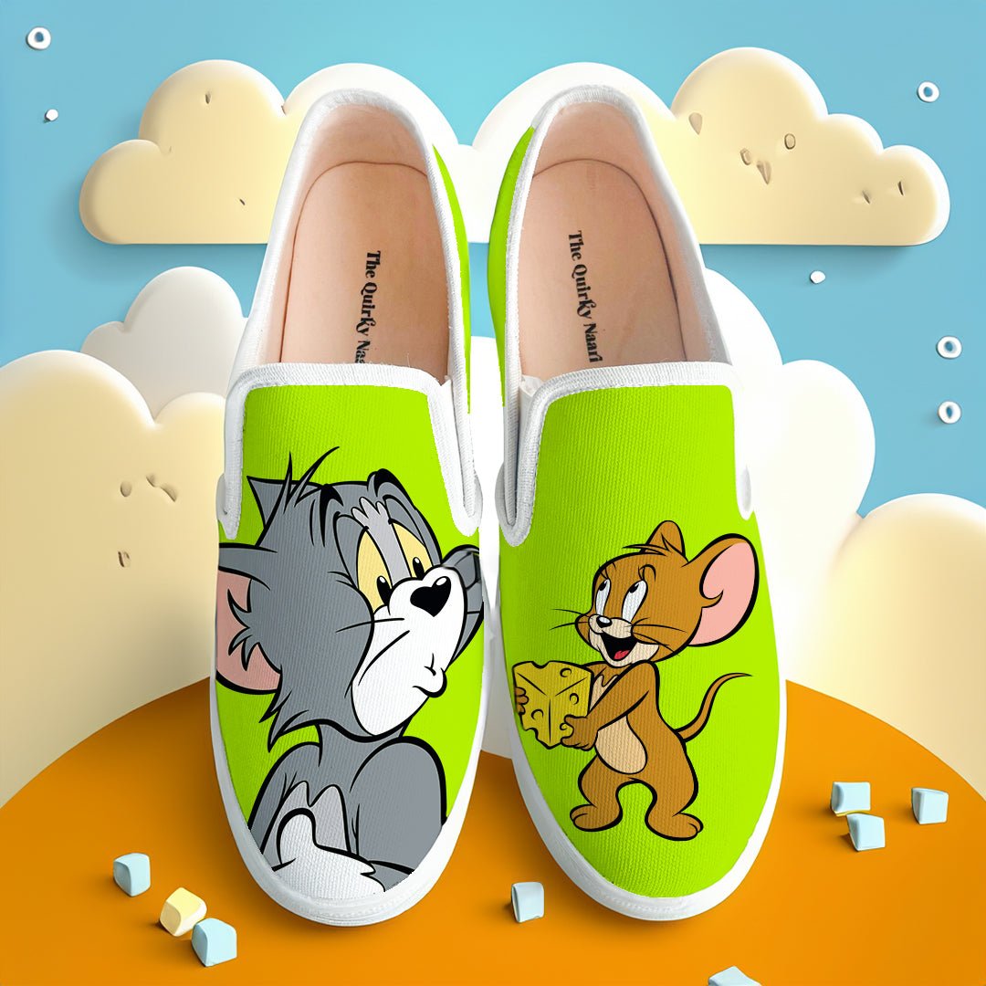 Tom & Jerry Slipons - The Quirky Naari