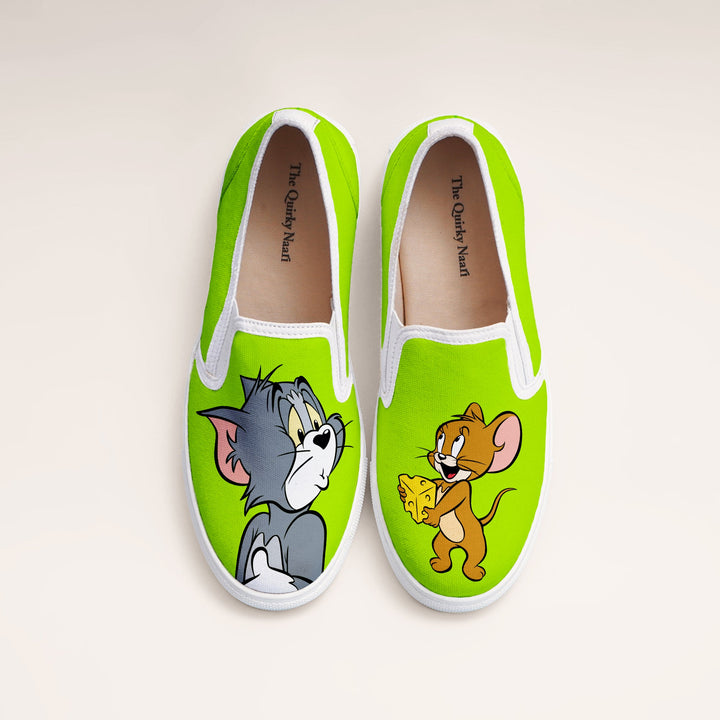 Tom & Jerry Slipons - The Quirky Naari