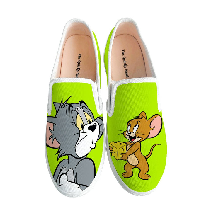 Tom & Jerry Slipons - The Quirky Naari