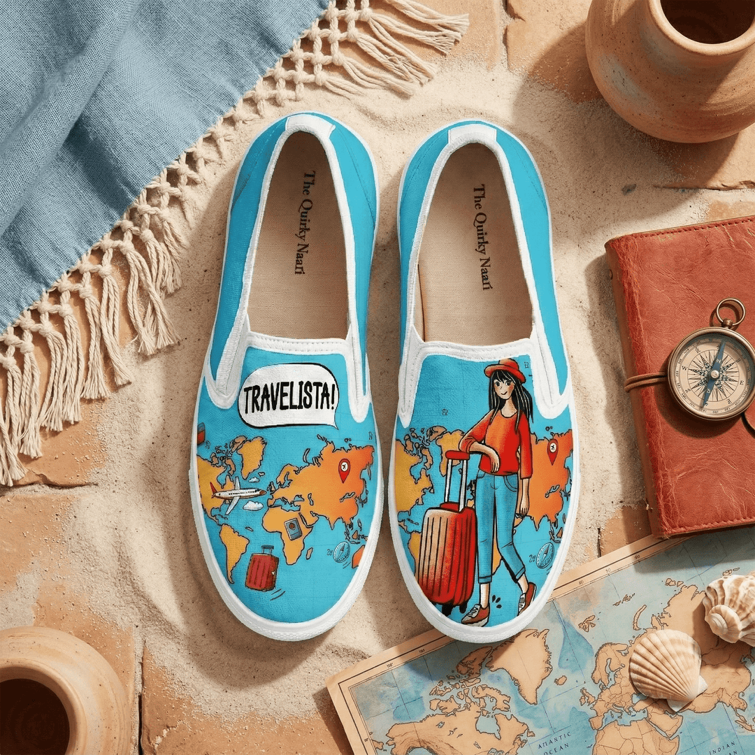 Travelista Slipons - The Quirky Naari
