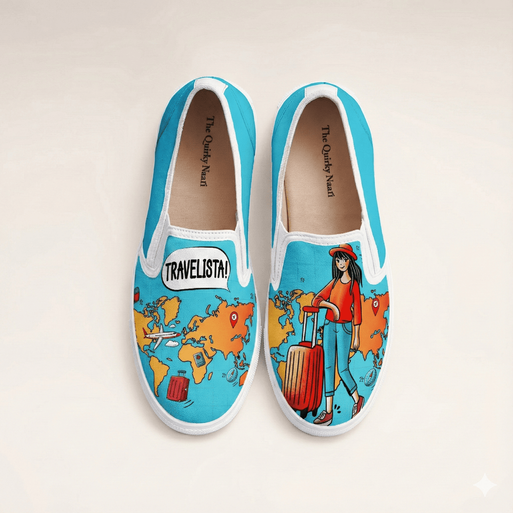 Travelista Slipons - The Quirky Naari