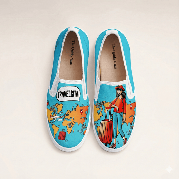 Travelista Slipons - The Quirky Naari