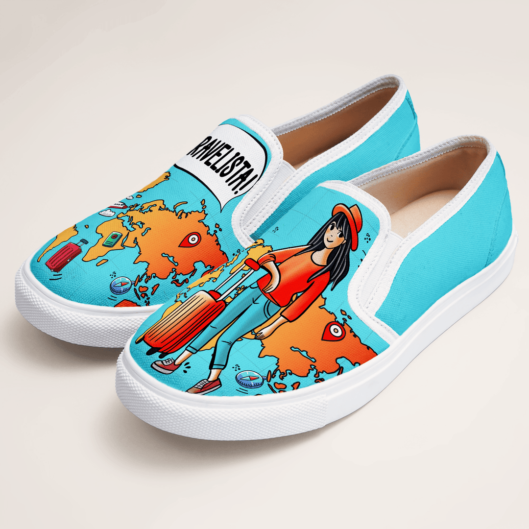 Travelista Slipons - The Quirky Naari