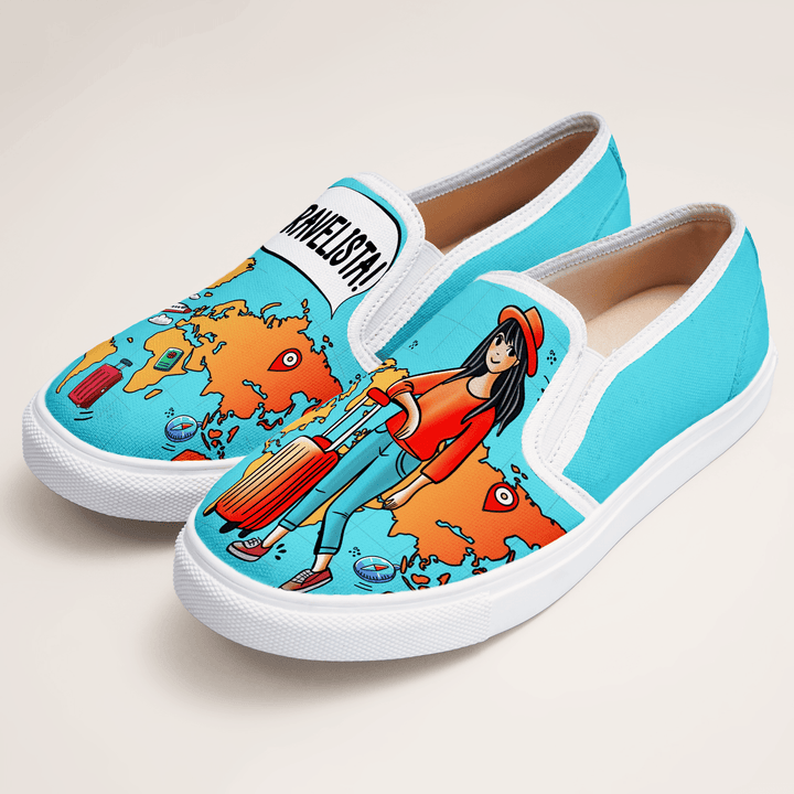 Travelista Slipons - The Quirky Naari