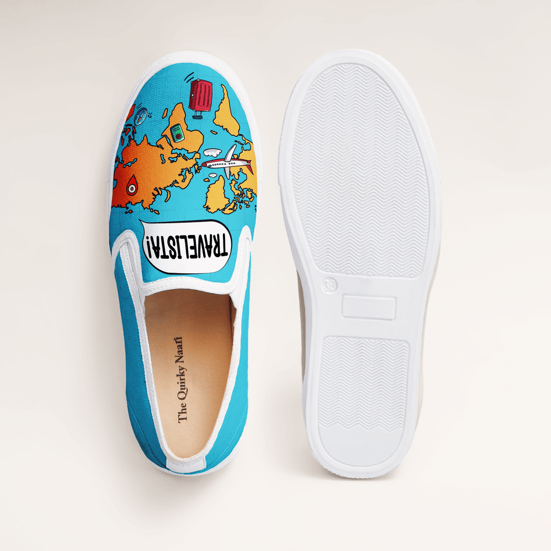 Travelista Slipons - The Quirky Naari