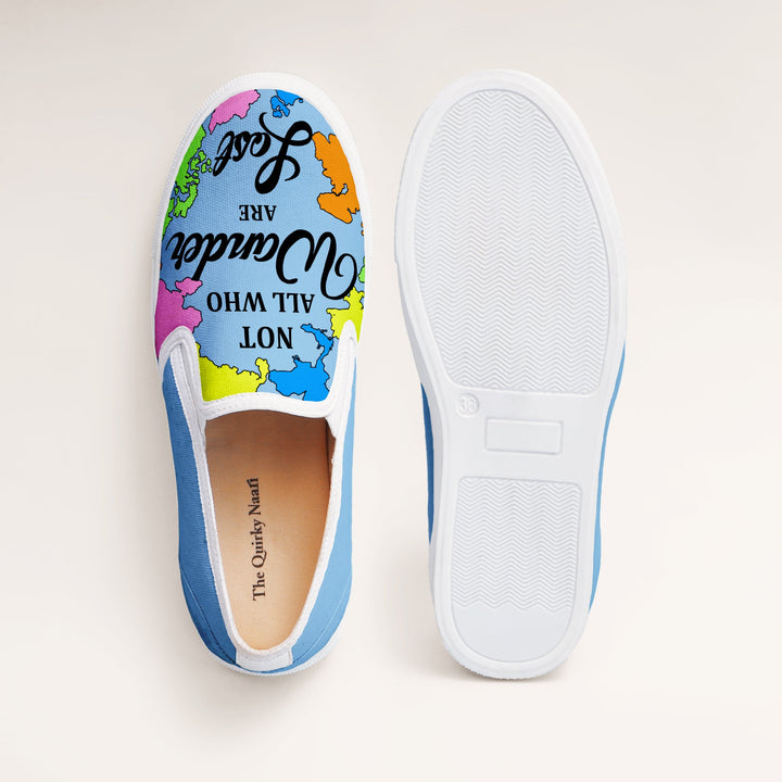 WanderLust Slipons - The Quirky Naari