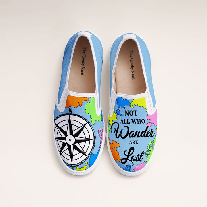 WanderLust Slipons - The Quirky Naari