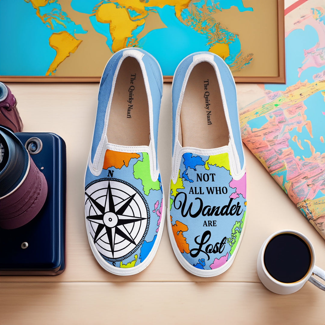 WanderLust Slipons - The Quirky Naari