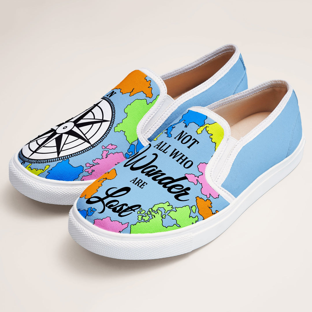 WanderLust Slipons - The Quirky Naari