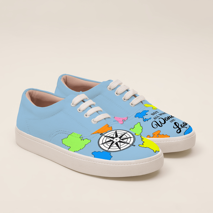 Wanderlust Sneakers - The Quirky Naari