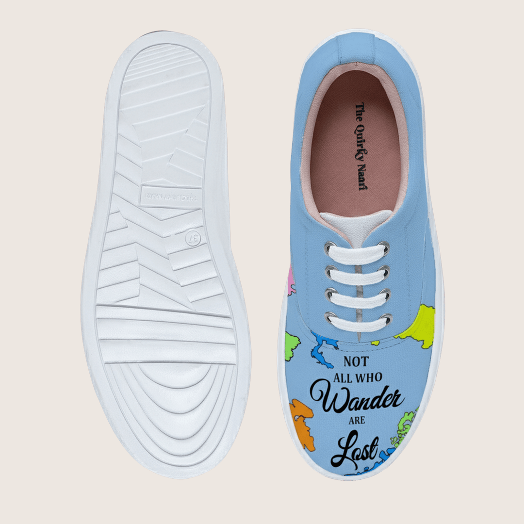 Wanderlust Sneakers - The Quirky Naari