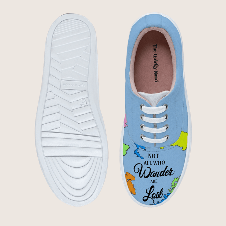 Wanderlust Sneakers - The Quirky Naari
