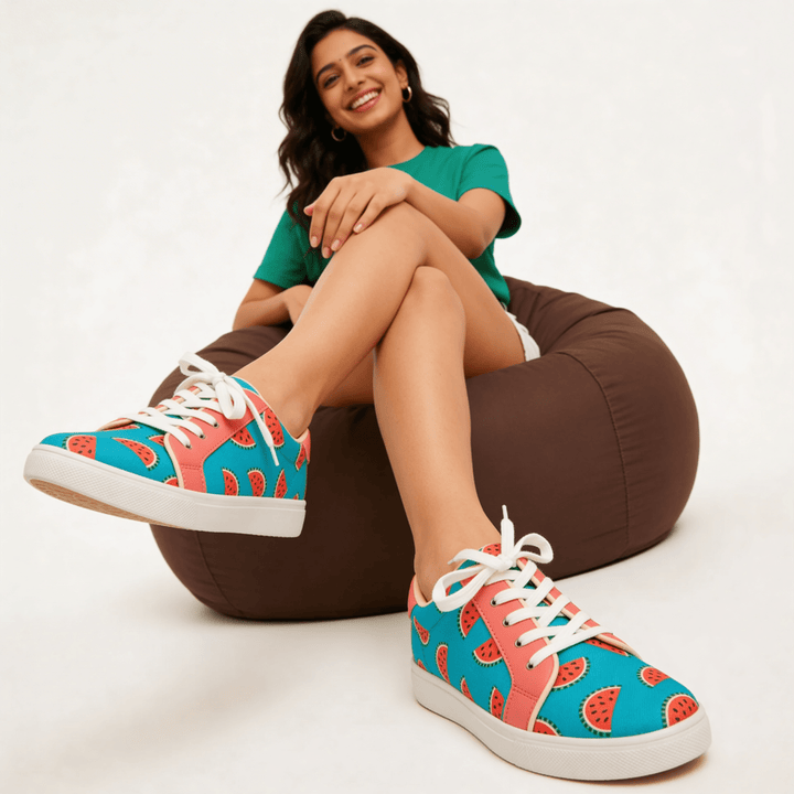 Watermelon Sugar Sneakers - The Quirky Naari