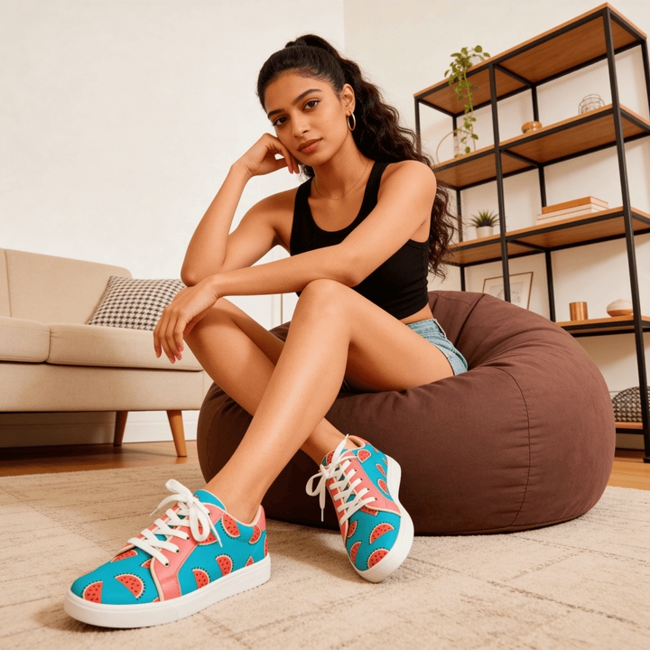 Watermelon Sugar Sneakers - The Quirky Naari