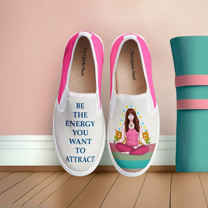Yoga Girl Slipons - The Quirky Naari