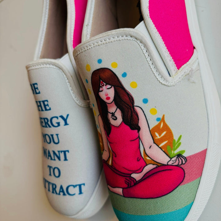 Yoga Girl Slipons - The Quirky Naari