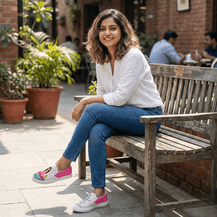 Yoga Girl Slipons - The Quirky Naari