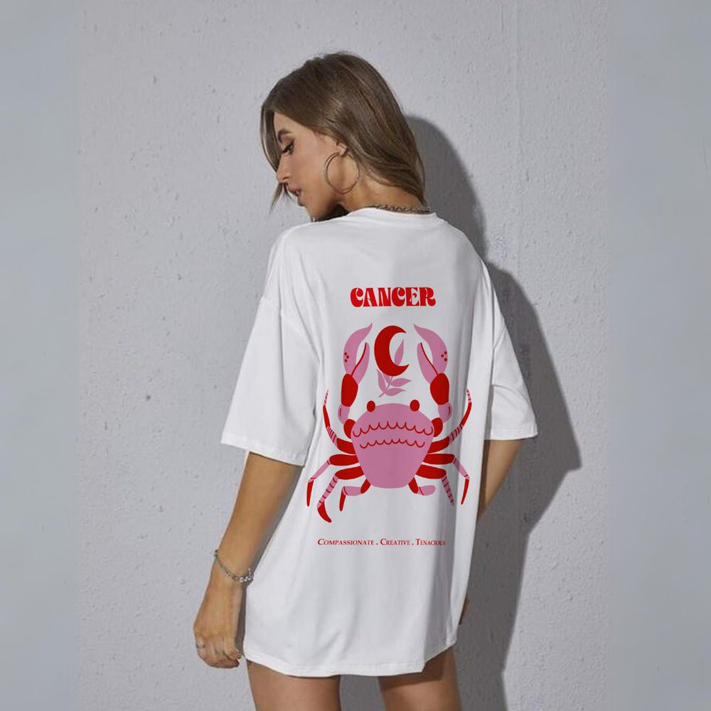 Zodiac T-shirt - Cancer - The Quirky Naari