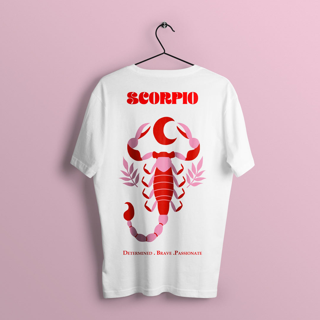 Zodiac T-shirt - Scorpio - The Quirky Naari