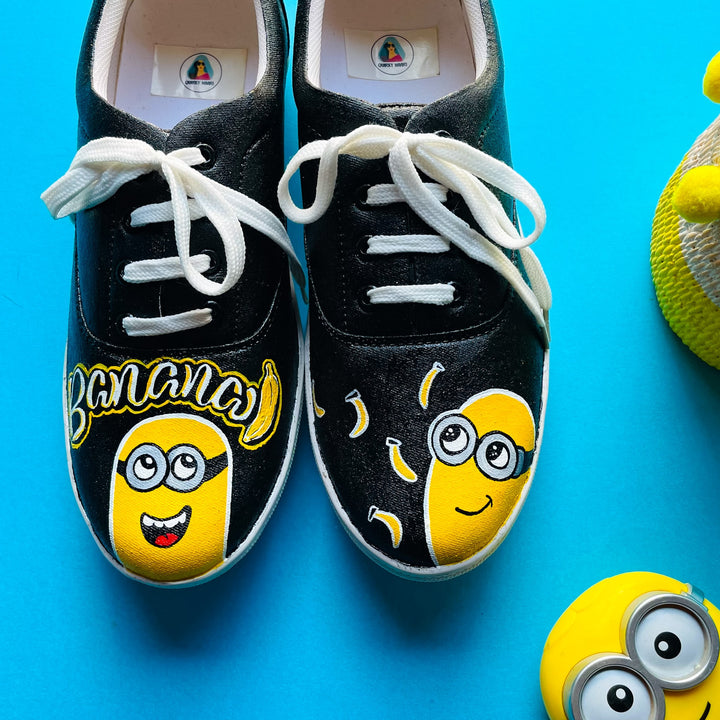 Bello Minion Black Sneakers - The Quirky Naari