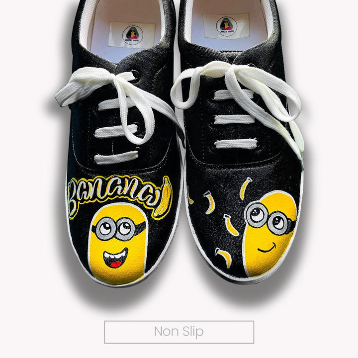 Bello Minion Black Sneakers - The Quirky Naari