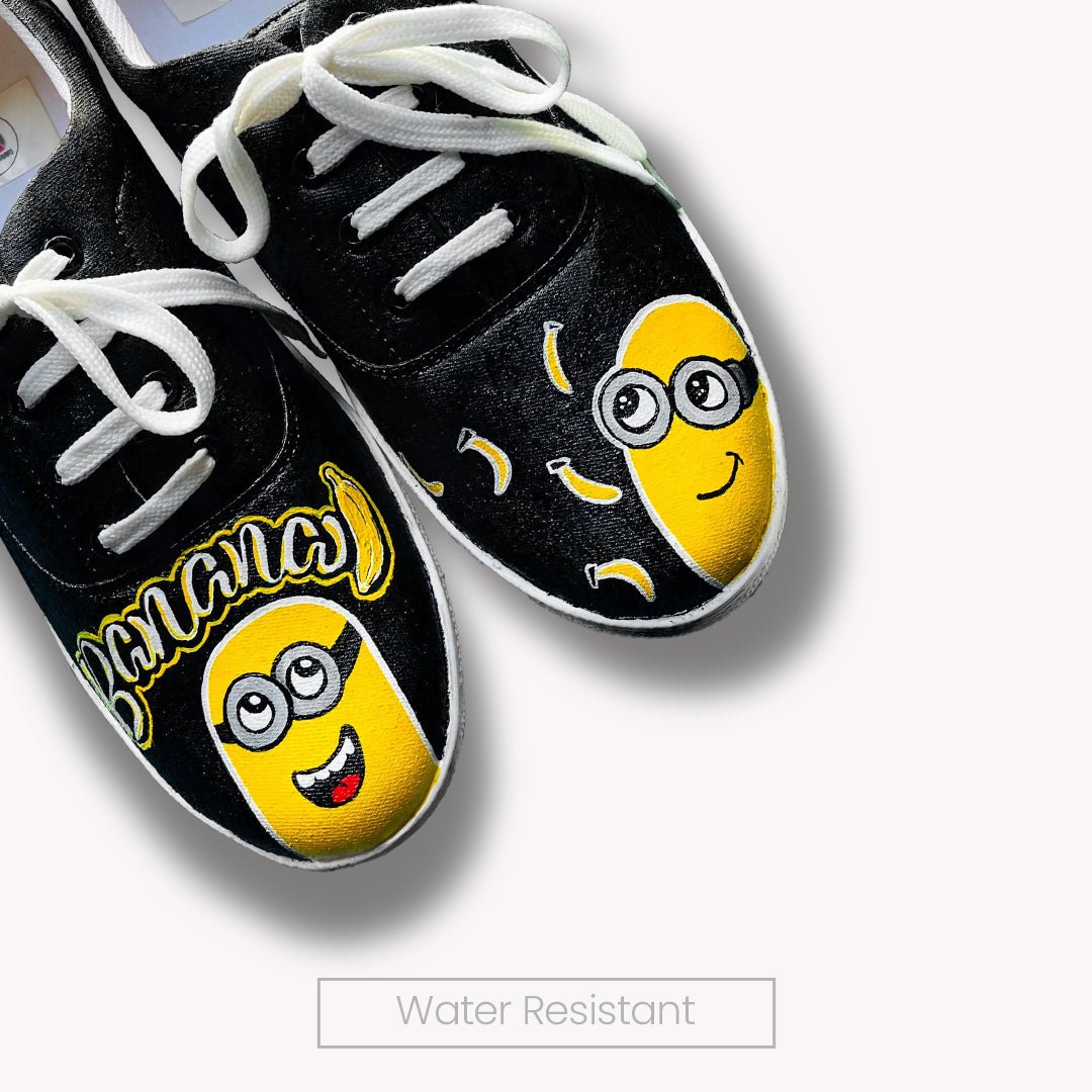 Bello Minion Black Sneakers - The Quirky Naari