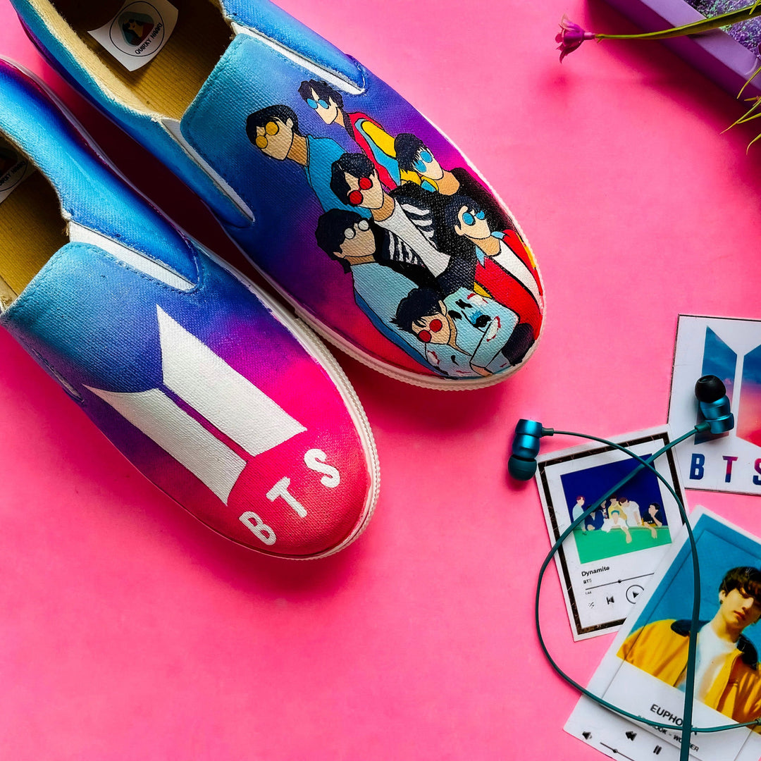 BTS Slipons - The Quirky Naari