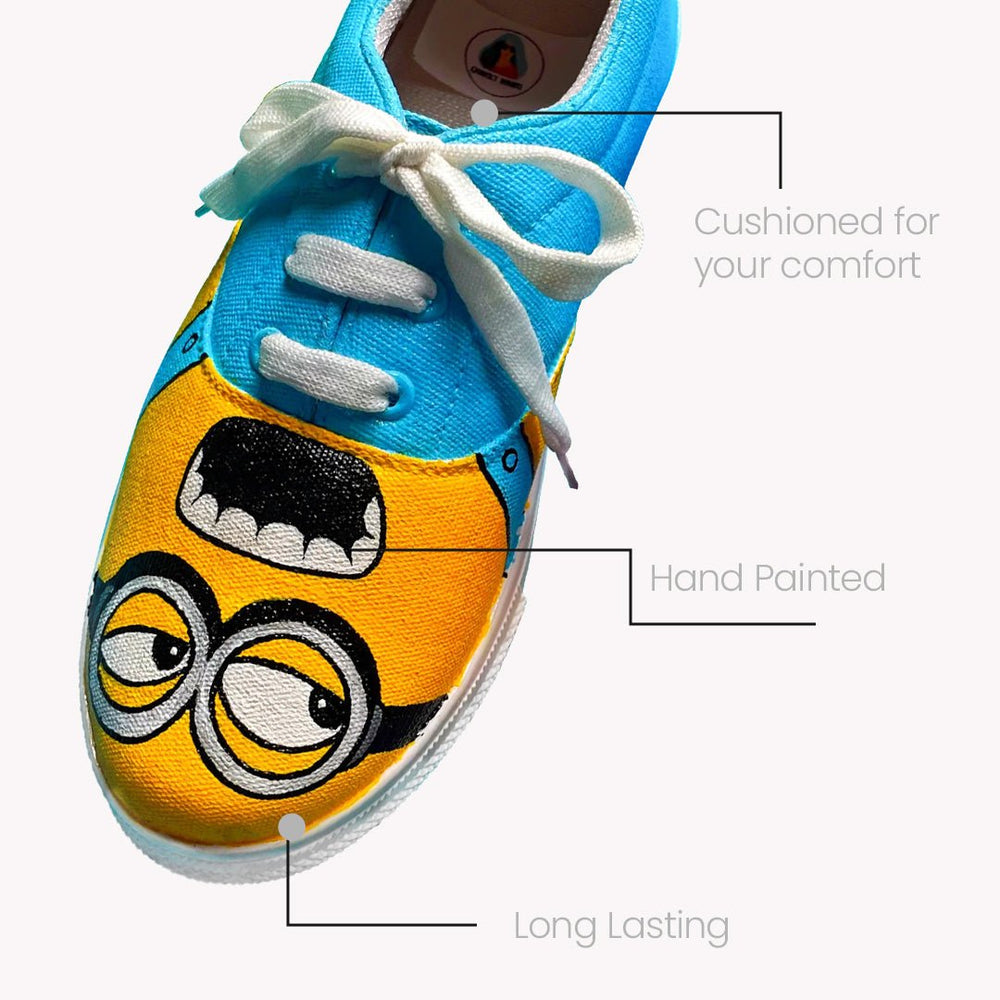 Crazy Minion Sneakers - The Quirky Naari